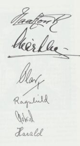 Signaturer fra kongelige